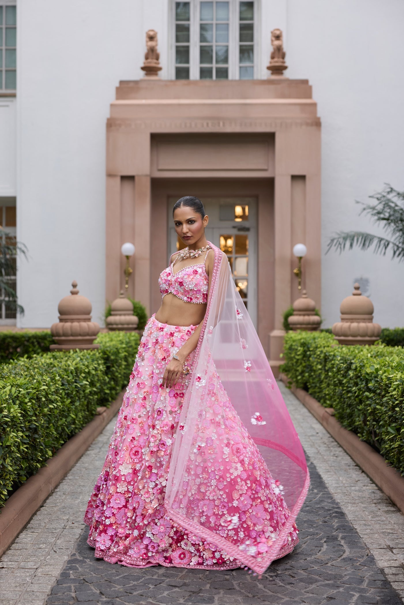 Pink Ombre Rosita Lehenga Set
