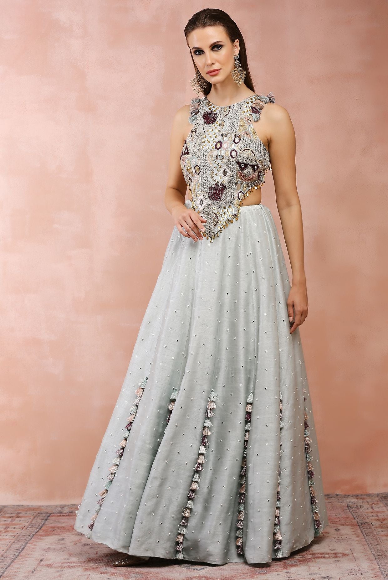 Powder Blue Lehenga