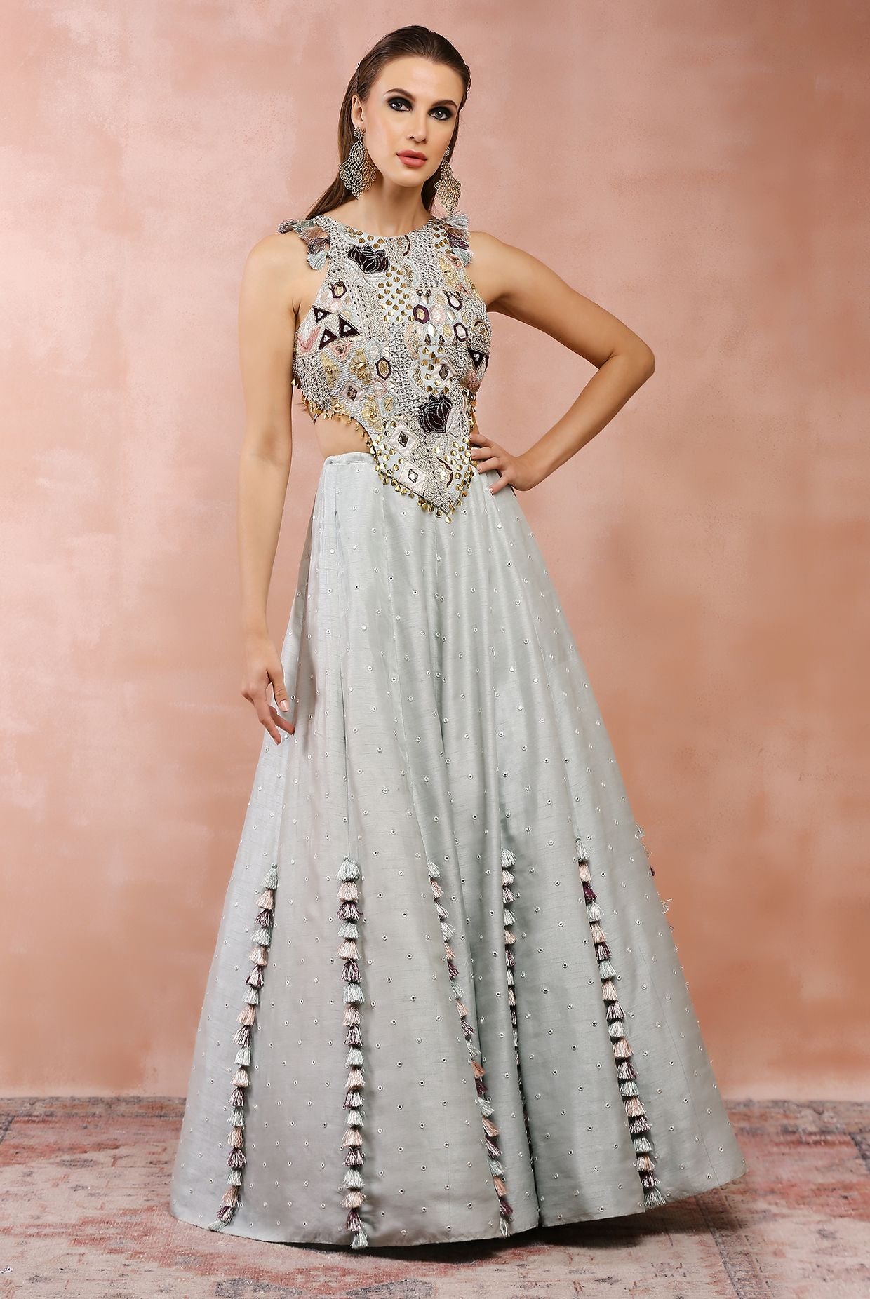 Powder Blue Lehenga