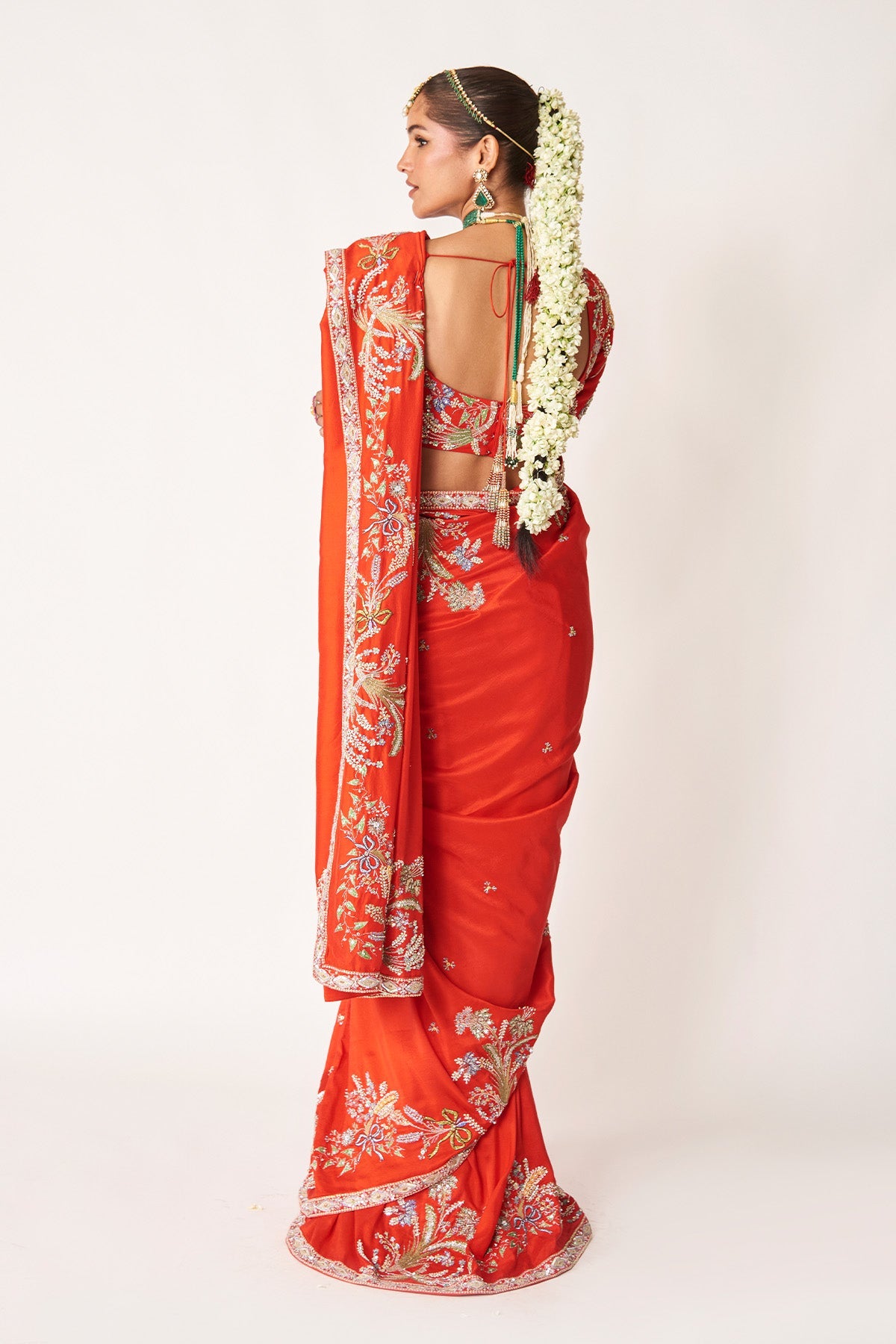 Avni - Red Dupion Silk Saree