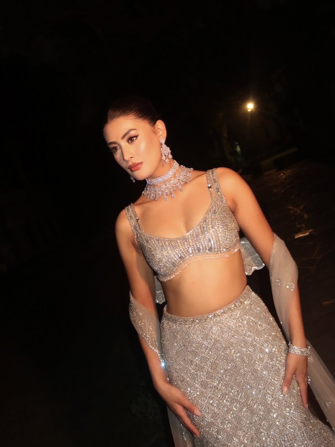Silver Fishcut Lehenga - Ready to Ship