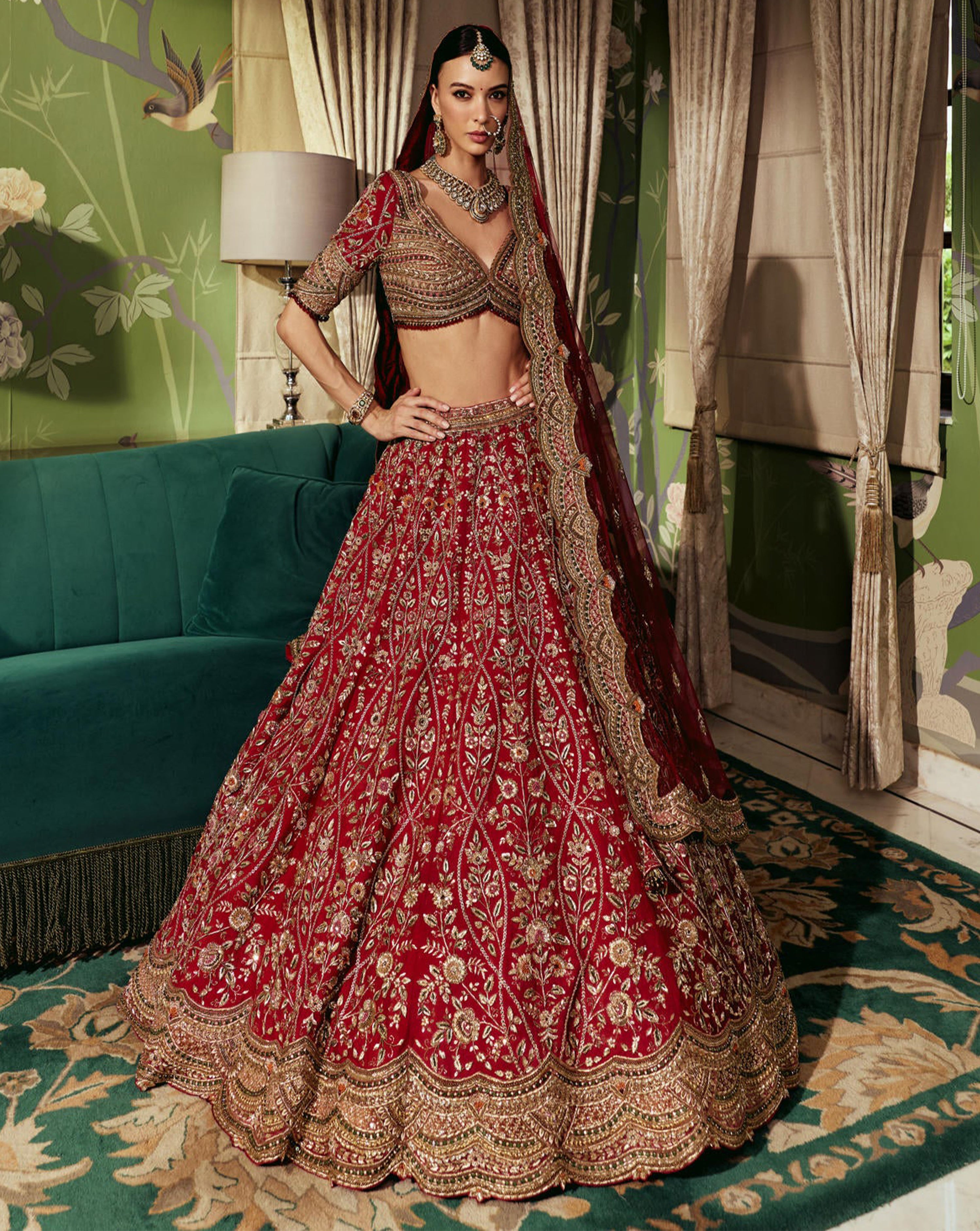 Sheesh Mahal Lehenga Set