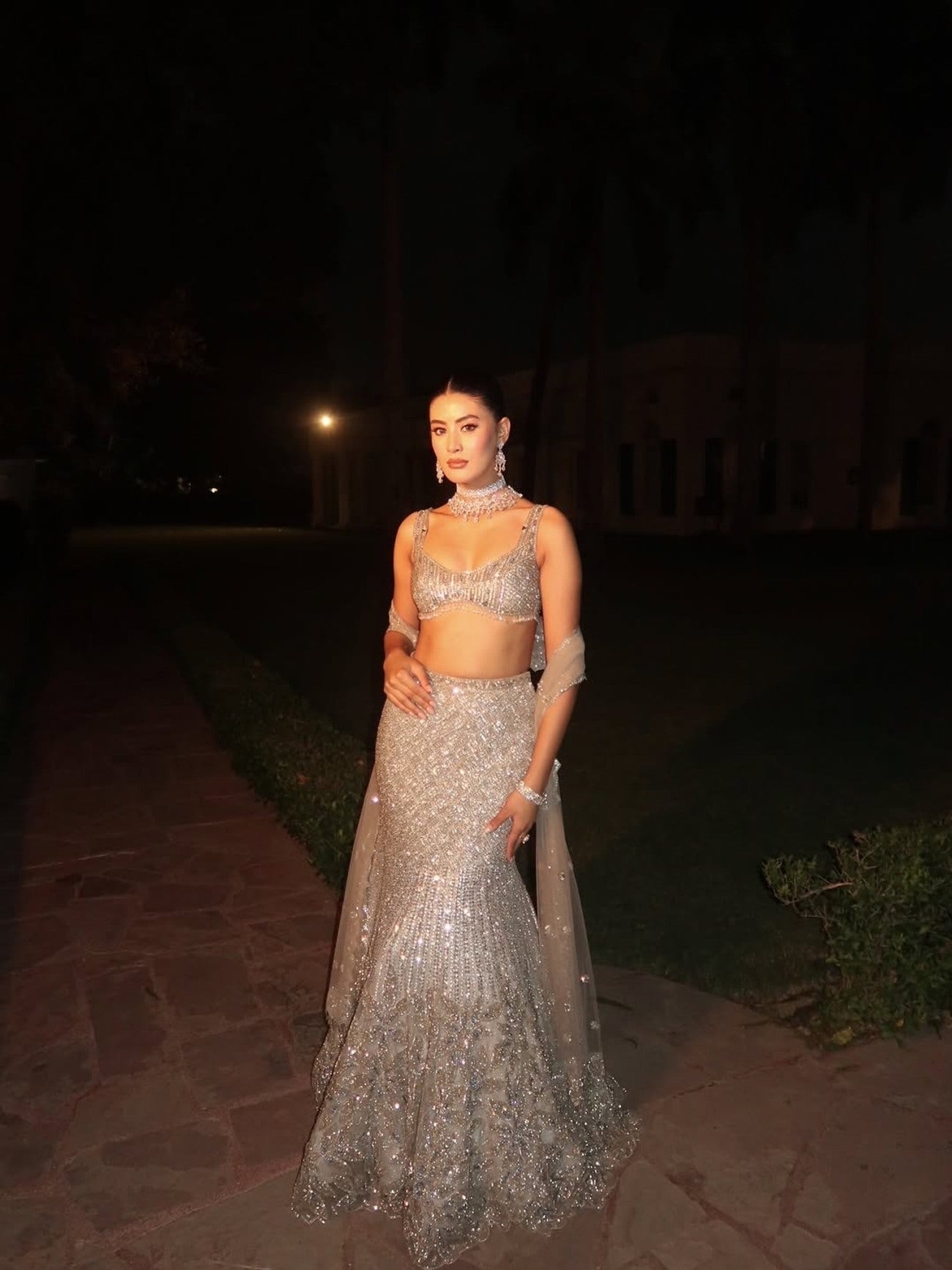 Silver Fishcut Lehenga - Ready to Ship