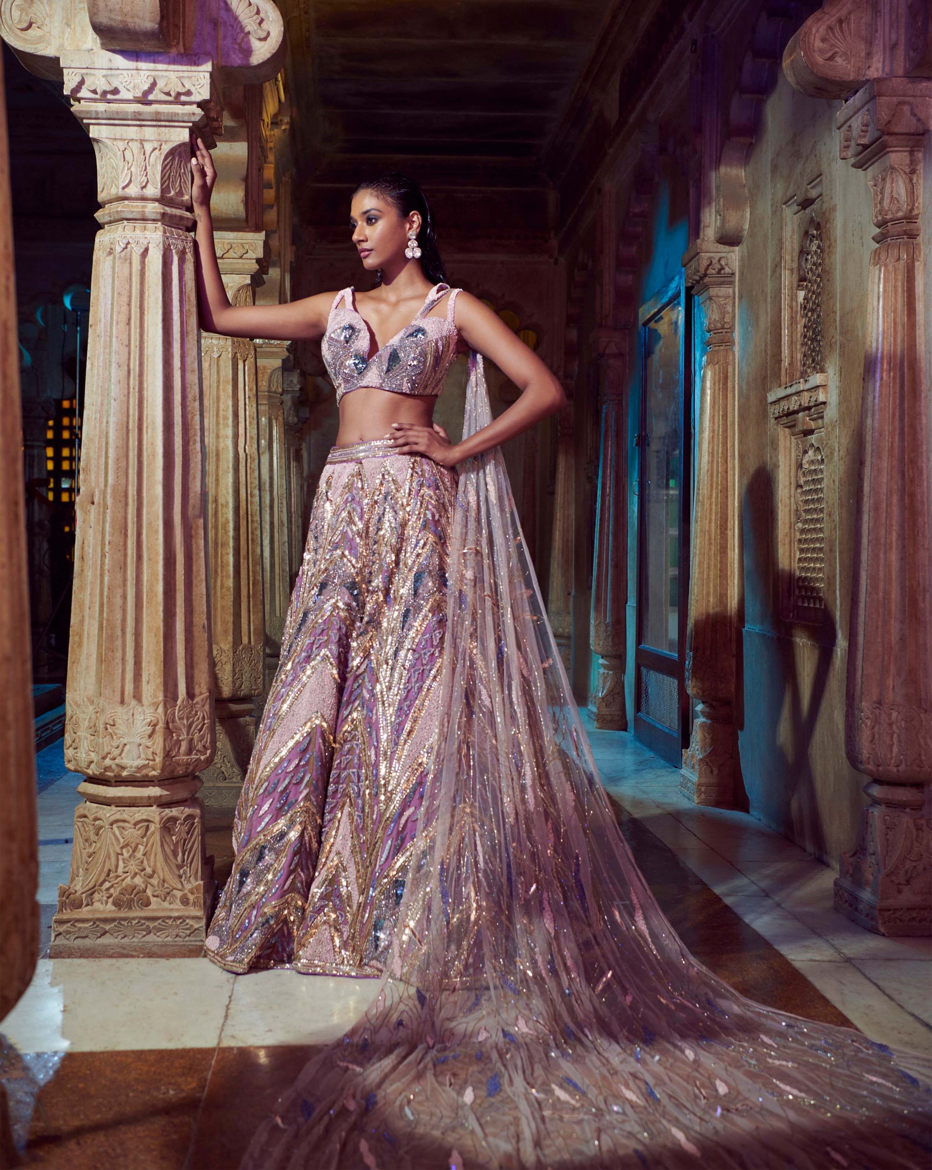 Lilac Lehenga