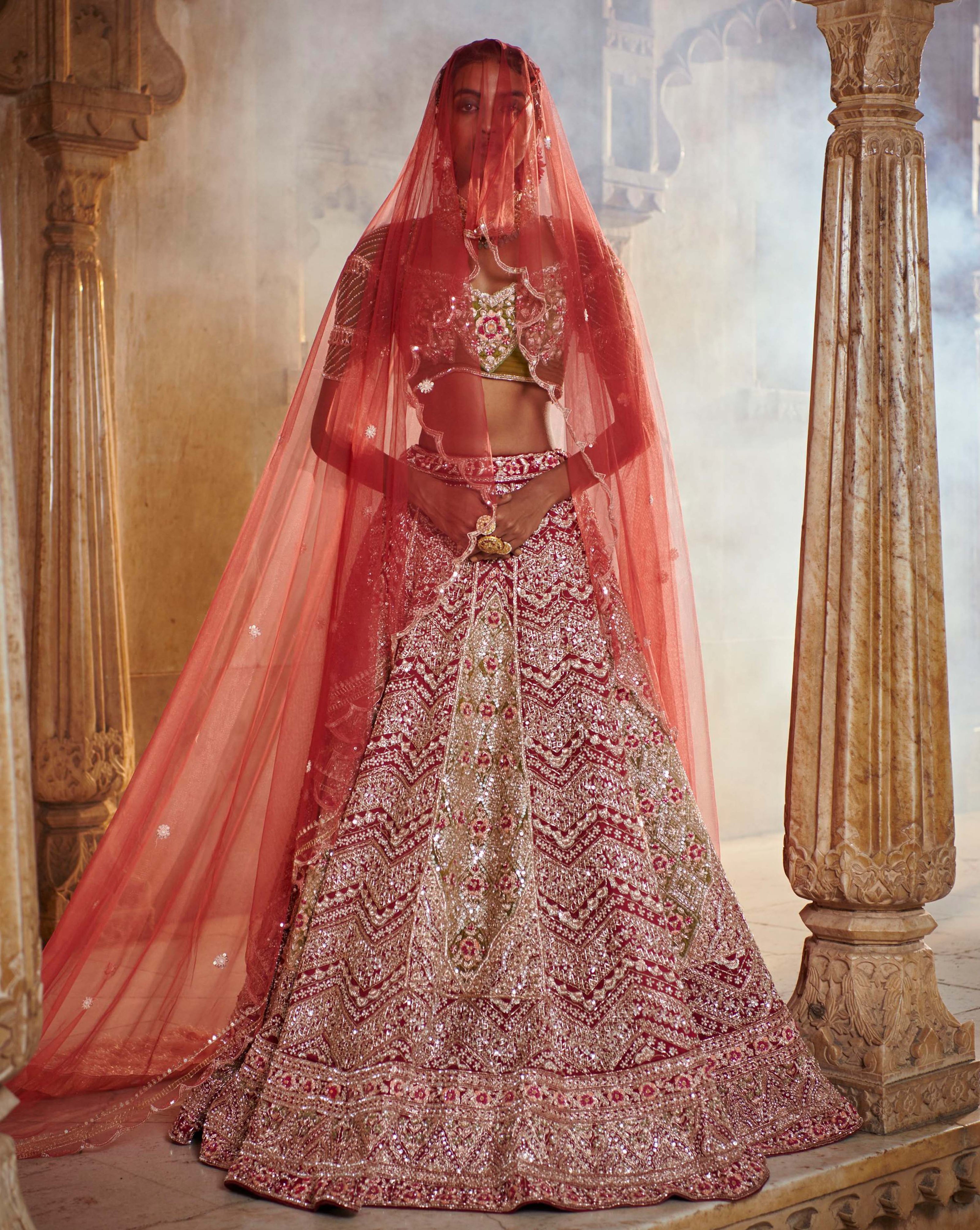 Plum Lehenga