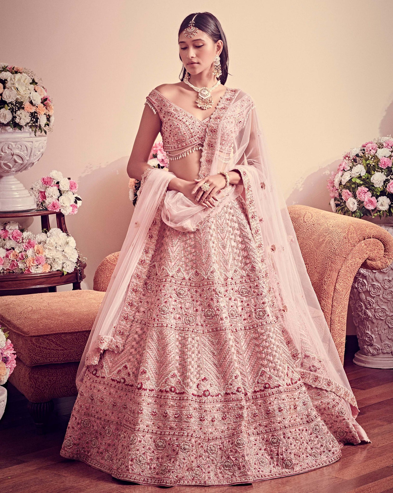 Blush Pink Lehenga – Panache by Sharmeen