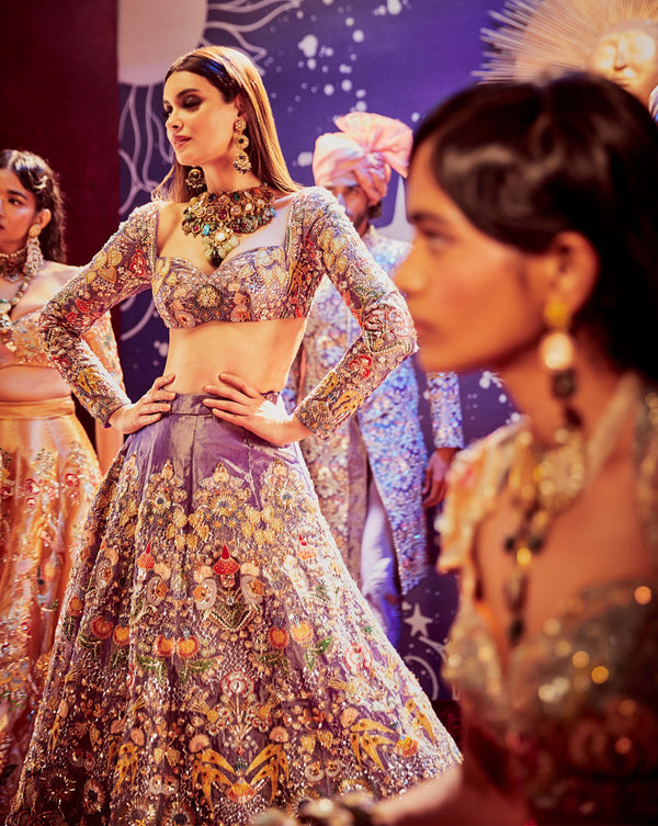 Storing lehengas and saris, especially after dry cleaning, is important to  maintain their beauty and longevity.